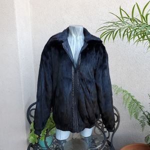 LES FOURRURES RIVIERA FURS MEN'S REVERSIBLE LEATHER COAT